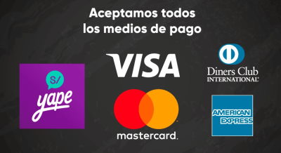 Métodos de pago GP NUTRITION