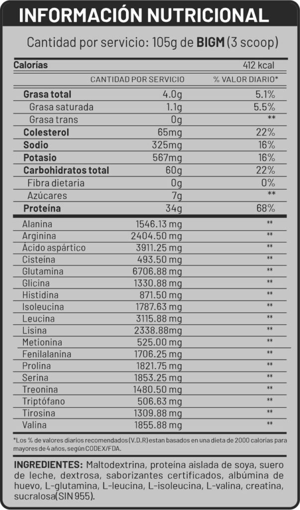 BIGM UNIVERSE NUTRITION