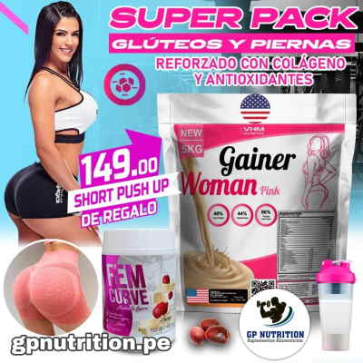 Gainer Woman Pink 5 kg + Fem Curve - VHM Nutrition