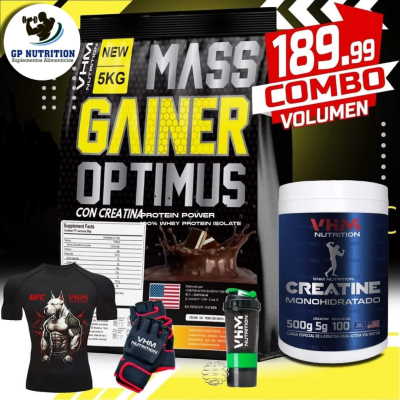 Mass Gainer Optimus 5kg + Creatina VHM 500g